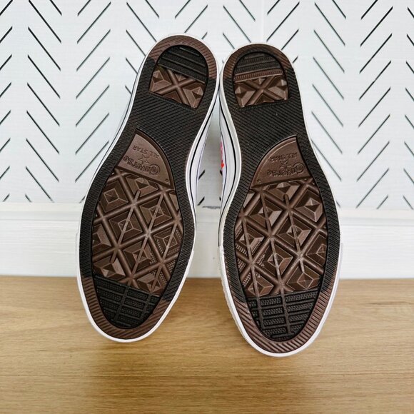 ⭐Chuck Taylor All Star Hi GS Big Kid Shoes 5.5 White Floral Embroidered A06311F - Picture 9 of 12